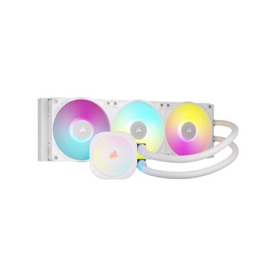 image CORSAIR iCUE LINK TITAN 360 RX RGB Refroidisseur Liquide Pour CPU – 360mm AIO – 3x RX120 Ventilateurs RGB Inclus – Convient à Intel LGA 1851/1700, AMD AM5/AM4 – Hub du Système iCUE LINK Inclus – Blanc