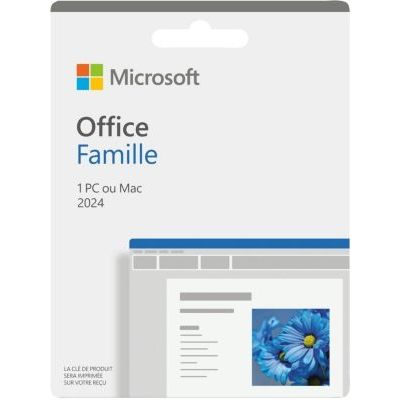 Microsoft Office Famille 2024 - Achat définitif • Code d'activation pour 1 PC ou Mac