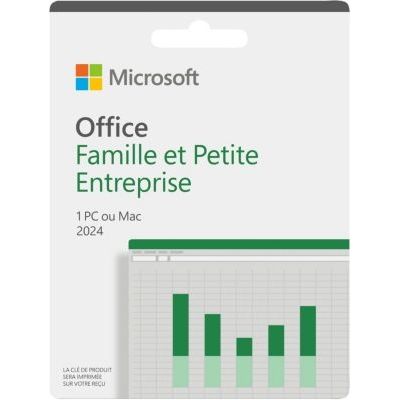 Microsoft Office Famille & Petite Entreprise 2024 - Achat définitif • Code d'activation pour 1 PC ou Mac