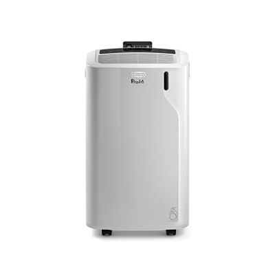 image De'Longhi Pinguino PAC EM82 Climatiseur mobile pour pièces jusqu'à 80 m³ 9400 BTU 2,4 kW, 63 dB, fonction déshumidification, classe énergétique A, minuterie 24 h Blanc