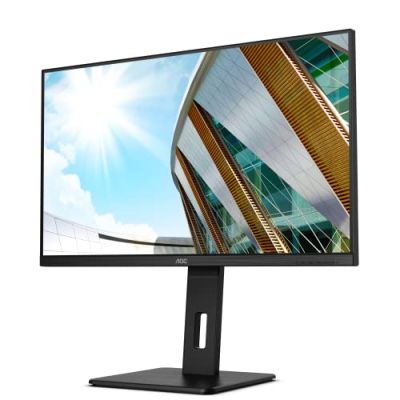 AOC U32P2 - Écran UHD 32", Hauteur réglable (3840 x 2160, 75 Hz, HDMI 2.0, DisplayPort, hub USB) Noir
