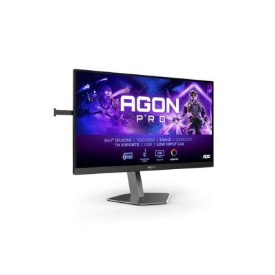 image AOC Agon Pro AG246FK - Moniteur de Jeu FHD 24,1 Pouces, 540 Hz, 0,5 ms, FreeSync Premium, Comp. G-Sync, HDR400 (2X HDMI, DisplayPort, Hub USB) Noir/Gris