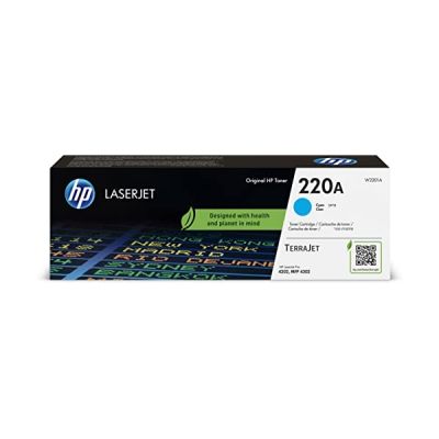 image HP 220A Toner Laserjet Cyan Authentique pour imprimante Color Laserjet Pro 4202dn/4202dw Color Laserjet Pro MFP 4302dw/4302fdn/4302fdw