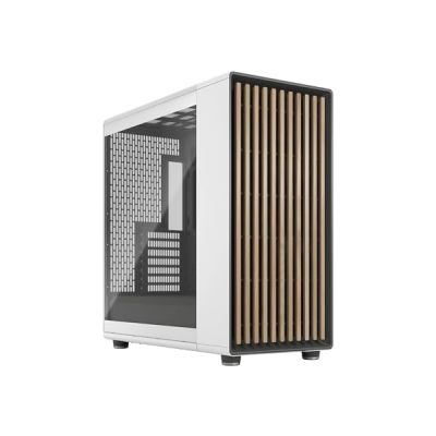 image Fractal Design North XL Chalk White TG- Three 140mm Aspect PWM Fans Included- Type C USB- EATX Airflow Full Tower PC Gaming Case