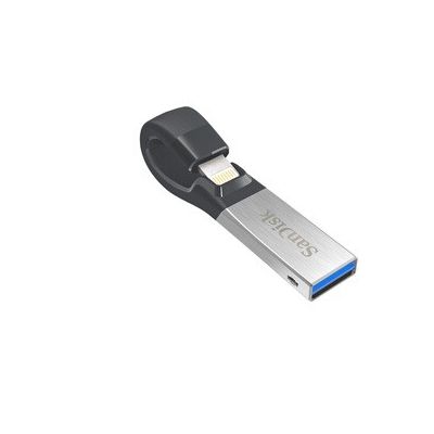 image SanDisk iXpand 16 Go - Clé USB double connectique pour sauvegarde iPhone et iPad
