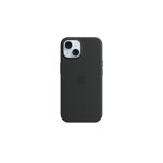 image produit Apple Coque en Silicone avec MagSafe pour iPhone 15 - Noir ​​​​​​​