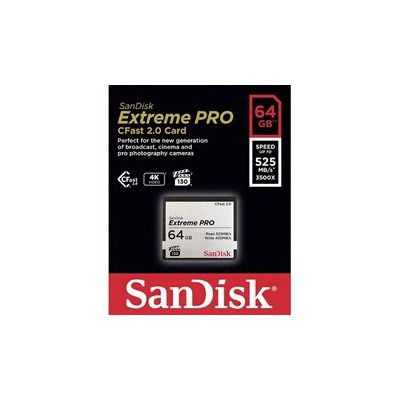 image SanDisk Extreme Pro Carte mémoire 64 Go Compact Flash CFast 2.0