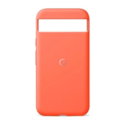 image Google Coque Pixel 8a – Silicone Durable dans Le Temps résistant aux Taches – Coque pour téléphone Android – Corail