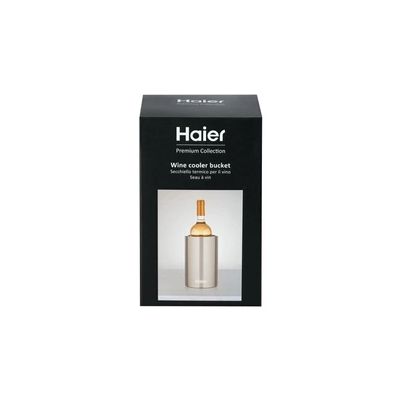 image Haier Refroidisseur de Bouteilles - Rafraichisseur de vin - Seau à vin - Thermos - à Double Paroi - Acier Inoxydable à Double Paroi - Maintien au frais - Qualité Supérieure - inox