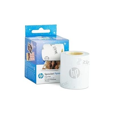 HP Sprocket Panorama Rouleau de Papier Zink Zero-Ink Autocollant 16,4 pi (5 mètres), Résistant aux bavures, Photos instantanées ou étiquettes aux Couleurs éclatantes.