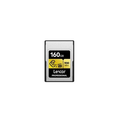 image Lexar LCAGOLD160G-RNENG Carte mémoire CFexpress Type A Gold Series jusqu'à 900 Mo/s de Lecture, vidéo 8K de qualité cinéma, VPG 400