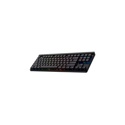 image Logitech G G515 Lightspeed TKL profilé Clavier Gaming sans Fil, LIGHTSYNC RVB, Profil utra-Plat sans pavé numérique, Touches en PBT, Contacts mécaniques linéaires, Clavier Français AZERTY - Noir