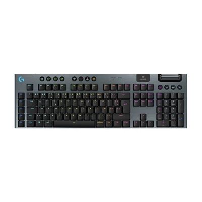 image Logitech G G915 X LIGHTSPEED Clavier gaming sans fil ultra-plat, touches PBT double couche, touches entièrement programmables, switchs GL Brown Tactile, Clavier Français AZERTY - Noir