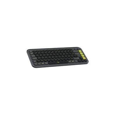 image Logitech POP Icon Keys Wireless Bluetooth Keyboard, Comfortable Typing, Programmable Keys, Easy-Switch Between 3 Devices Maximum, for Laptop, Tablet, PC, French AZERTY, Graphite