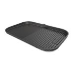 image produit Ninja Woodfire barbecue XL et plancha, combo antiadhésif grille à rainures et plancha , accessoires officiels, compatibles avec les barbecues électrique d'extérieur OG850 / OG901, noir, XSKOGXLGGCMEU