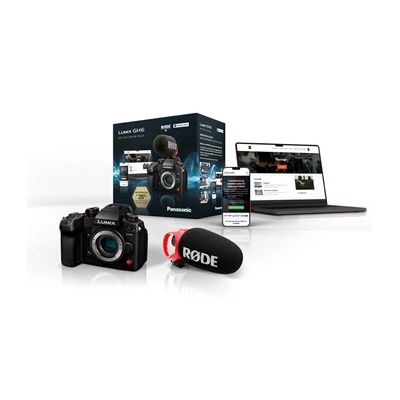 image Pack Hybride Lumix GH6 nu Noir + Micro RODE VideoMic GO II + Formation Grain