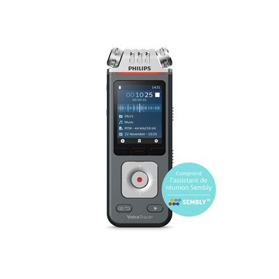 image Philips DVT6115 VoiceTracer Enregistreur Audio avec Logiciel de Reconnaissance vocale dans Le Cloud Sembly