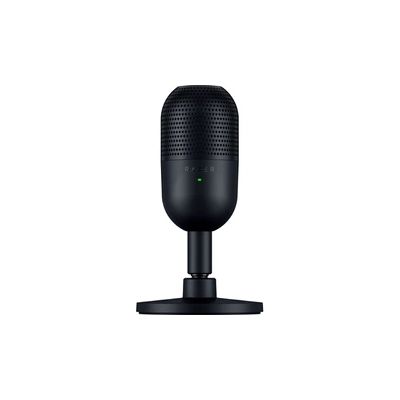 image Razer Seiren V3 Mini - Microphone USB ultra-compact (microphone à condensateur 14 mm, directivité supercardioïde, détecteur de mise en sourdine, absorbeur de chocs intégré) Noir