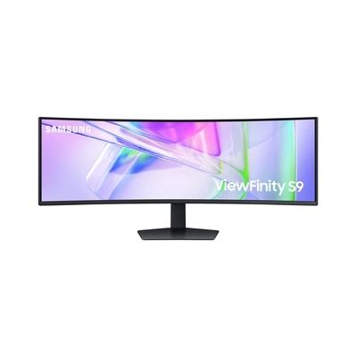 image Samsung Écran PC ViewFinity S95UC 49'', 120Hz - Dalle VA, Dual QHD (5120 x 1440), 5ms, Inclinable, Orientable, Ajustable en hauteur, KVM Switch, USB-C (90W), LAN, LS49C950UAUXEN