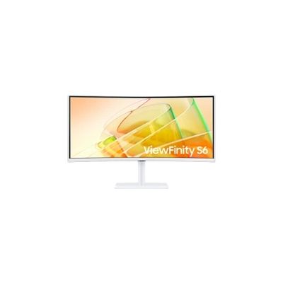 image Samsung ECRAN 34' ViewFinity S65TC Blanc WQHD 3440x1440 21:9 VA Incurvé 1000R 350 CD/m2 5ms 100Hz 2xThunderbolt4 HDMI DP 3xUSB Pied Has