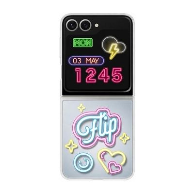 image Coque personnalisable ''Neon'' Galaxy Z Flip 6 Transparent