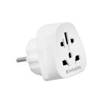 image produit Verbatim World-to-Europe WTEU‑02 Adaptateur de Voyage pour Prise européenne, Prise européenne dans Le Monde Entier, USA, Royaume-Uni, Australie, 100-250 V