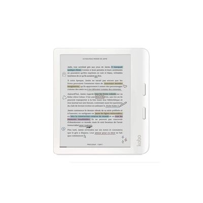 image Liseuse numerique Kobo by Fnac Libra Colour 7'' 32 Go Blanc