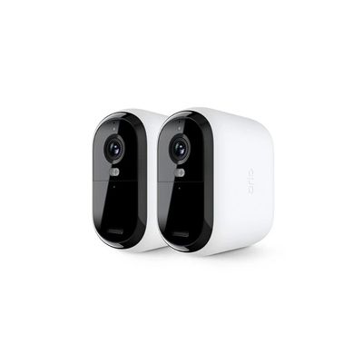 image Arlo Essential 2 HD XL, Caméra de Surveillance WiFi Extérieure Sans Fil, Autonomie de 24 mois, Vision Nocturne Couleur, Sirène et Audio Bidirectionnel, Essai Arlo Secure Inclus, 2 Caméras Blanc