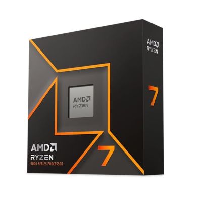 image AMD Ryzen™ 7 9700X Processeur, 8 Cœurs/16 Threads Débridés, Architecture Zen 5, 40MB L3 Cache, 65W TDP, Jusqu'à 5,5 GHz Fréquence Boost, Socket AM5, DDR5 & PCIe 5.0, Pas de ventirad