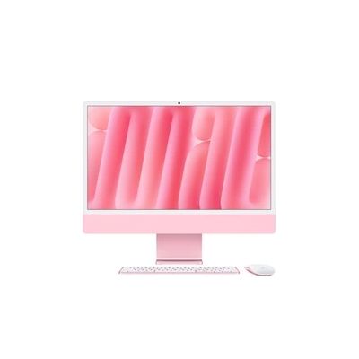 image Apple iMac Ordinateur de Bureau Tout-en-Un avec Puce M4, CPU 10 cœurs et GPU 10 cœurs : Conçu pour Apple Intelligence, écran Retina 24'', 16 Go de mémoire unifiée, 512 Go de Stockage SSD ; Rose