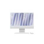 image produit Apple iMac Ordinateur de Bureau Tout-en-Un avec Puce M4, CPU 10 cœurs et GPU 10 cœurs : Conçu pour Apple Intelligence, écran Retina 24'', 16 Go de mémoire unifiée, 256 Go de Stockage SSD ; Argent