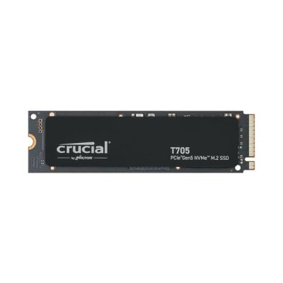 image Crucial T705 SSD 2To PCIe Gen5 NVMe M.2 SSD Interne Gaming, jusqu’à 14.500Mo/s, Microsoft DirectStorage, Rétrocompatibilité PCIe 4.0, Disque Dur SSD - CT2000T705SSD3