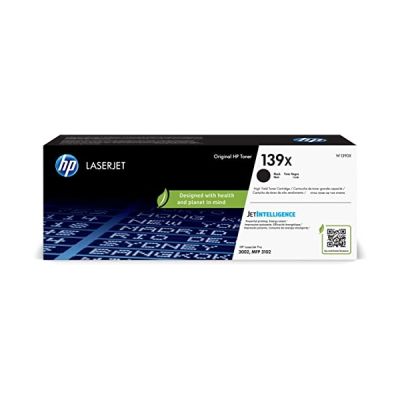 image HP 139X Cartouche de Toner Noir HP LaserJet authentique (W1390X) pour Imprimante HPLaserJet Pro 3002, MFP 3102