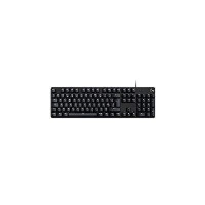 image Logitech G 413 SE Clavier de Jeu mécanique Pleine Taille - Clavier rétroéclairé avec commutateurs mécaniques tactiles, Anti-ghosting, pour Windows et MacOS, Disposition AZERTY Belge - Noir