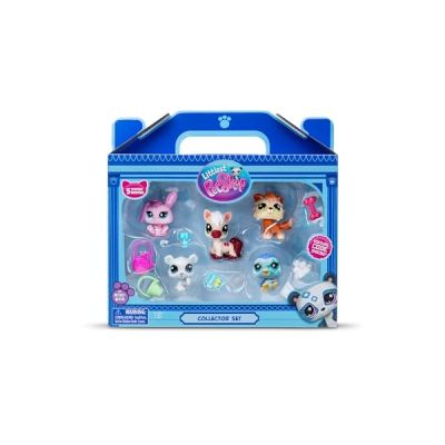 image Littlest Pet Shop - Collector Set Thème Montagne Hiver 5 Animaux et Accessoires - Licence Officielle Pet Shop - Coffret Jouet Mini Figurines Animaux Mignons - Jouet Enfant 4 Ans et + BF00573