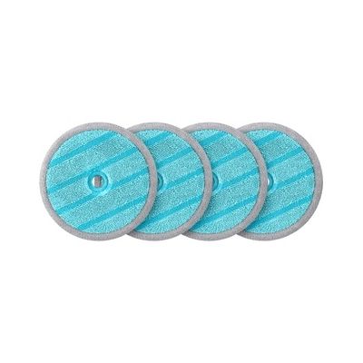 Samsung VCA-SPW95/VT VCA-SPW95/VT Lot de 4 tampons en Microfibre réutilisables antibactériens pour Balai Vaporisateur Spinning Sweeper VCA-WBA95/GL Bleu Ø 17 cm