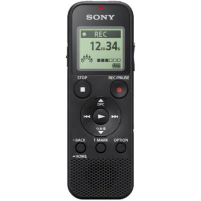image Sony ICD-PX370 Dictaphone numérique 4GB avec slot micro SD Noir & Lot de 20 piles alcalines Type AAA 1,5 V 1340 mAh (design variable)
