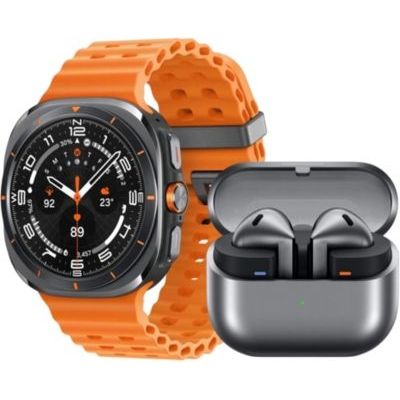 image Montre connectée SAMSUNG Pack GalaxyWatch Ultra Gris Titane+Buds3