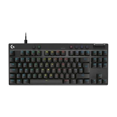 image Logitech G PRO X TKL RAPID, clavier gaming filaire sans pavé numérique avec touches analogiques magnétiques, mode de déclenchement rapide, actionnement réglable et RVB personnalisable - Noir