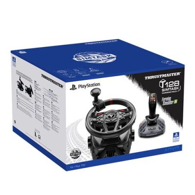 Pack Volant + Pédalier - THRUSTMASTER - T128 SimTask Farming - Compatible PC et PS5 - Noir