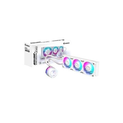 GIGABYTE AORUS WATERFORCE X II 360 Ice Refroidisseur Liquide pour processeur AIO - 3X Ventilateurs ARGB de 120 mm, écran LCD en Couleur, Daisy-Chain, Compatible avec Intel LGA 1851 et AMD AM5