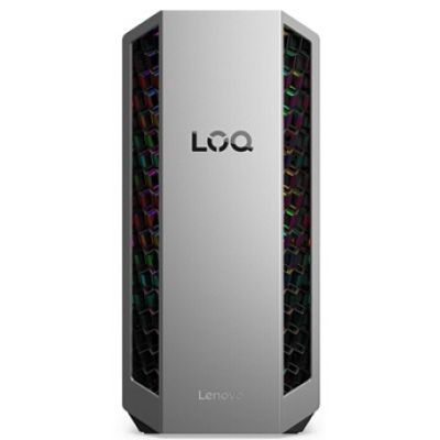 Gaming LOQ Tower 26ADR10 AMD Ryzen 7 16 Go RAM 512 Go SSD Nvidia GeForce RTX 5060 Gris et Noir