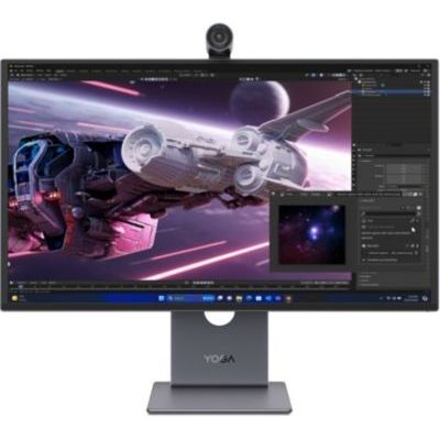 Lenovo Yoga Pro 27UD-10 - Écran 26.5'' UHD QD-OLED (3840 x 2160, 120 Hz, 0.03 ms, 1x HDMI+DP, 99% sRGB, Cable HDMI) - Noir Eclipse