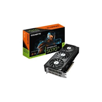 GIGABYTE GeForce RTX 5070 Ti WINDFORCE OC V2 16G Carte Graphique - 16GB GDDR6, 256bit, PCI-E 5.0, 2497 MHz Fréquence du GPU, 3 x DisplayPort, 1 x HDMI, GV-N507TWF3OCV2-16GD