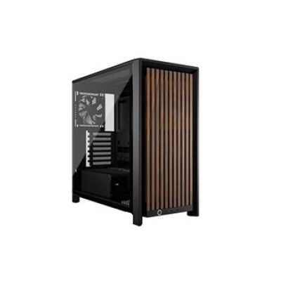 CORSAIR Frame 4000D Wood RS Boîtier PC Moyen-Tour – Noir & Noyer