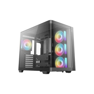 Boîtier PC - DEEPCOOL - CG530U 4F - Moyen tour- Format Micro-ATX - 4 ventilateurs ARGB inclus - Noir
