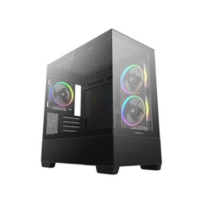 gaming CG380 3 moyen tour noir ARGB avec panneau latéral en verre transparent