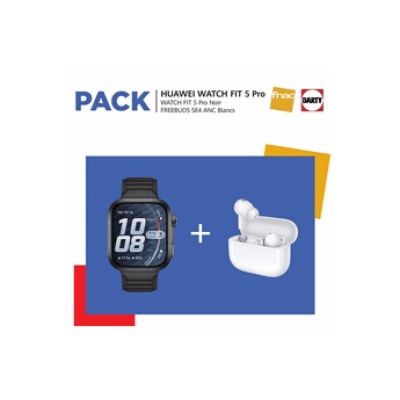 WATCH FIT 5 PRO BLACK + FREEBUDS 4 WHITE FNAC