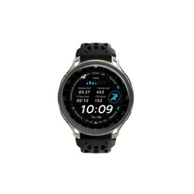 Amazfit Cheetah 2 Pro 48mm Montre Connectée GPS Running, Écran AMOLED 1,32", Verre Saphir, Boîtier Titane, 32 Go Stockage, Jusqu’à 20 Jours Batterie, NFC, Lampe Torche, Cartes Hors Ligne, 170+ Sports