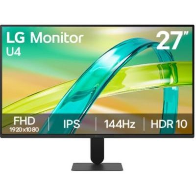 LG Moniteur 27U411B-B.AEU | Série U4 (2026) | 27 Pouces | Dalle IPS 16:9 | FHD 1920 x 1080 | 144Hz | 5ms (GtG) | HDR 10 | sRGB 99%